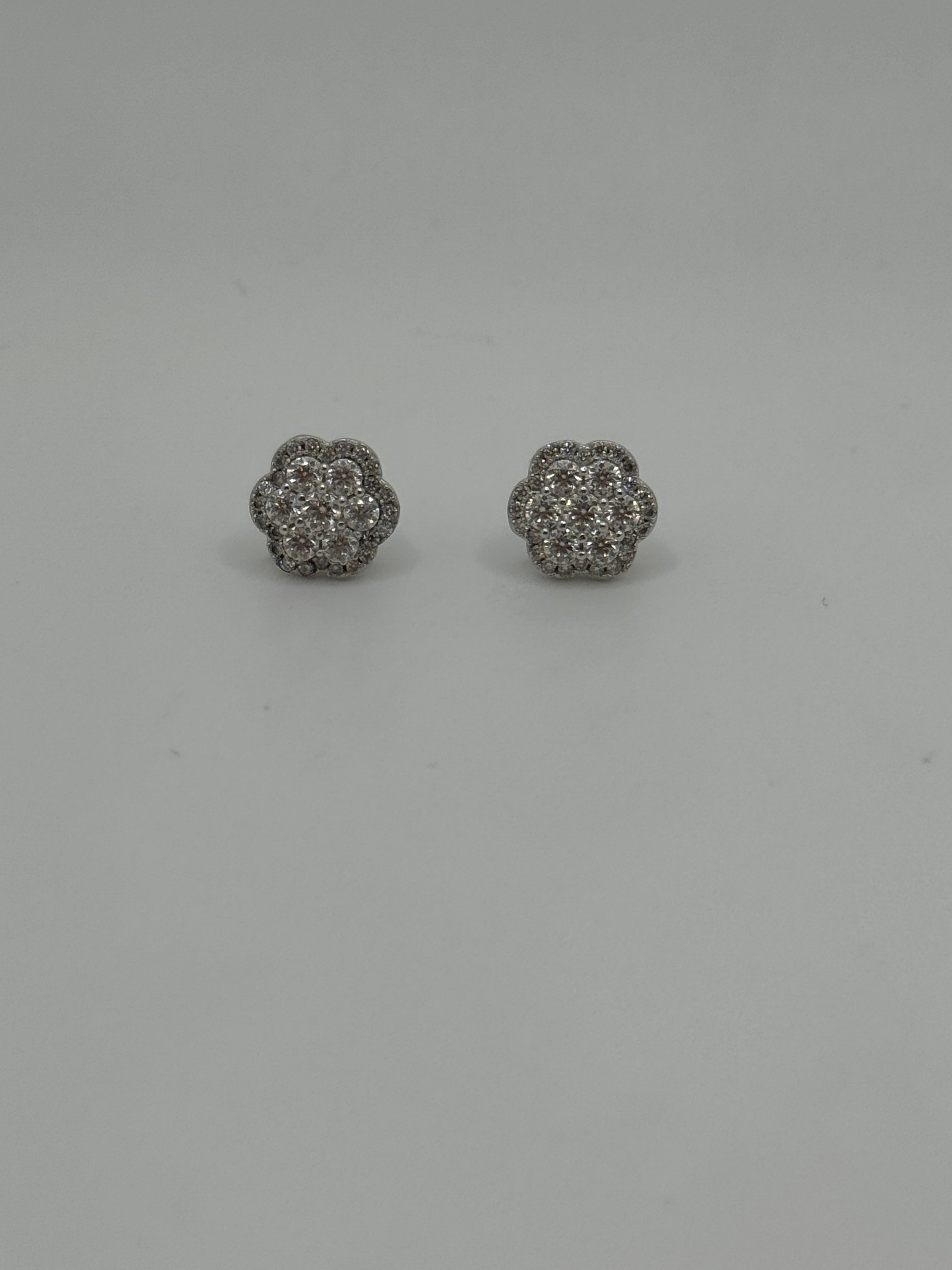 10MM Flower Cluster Earrings