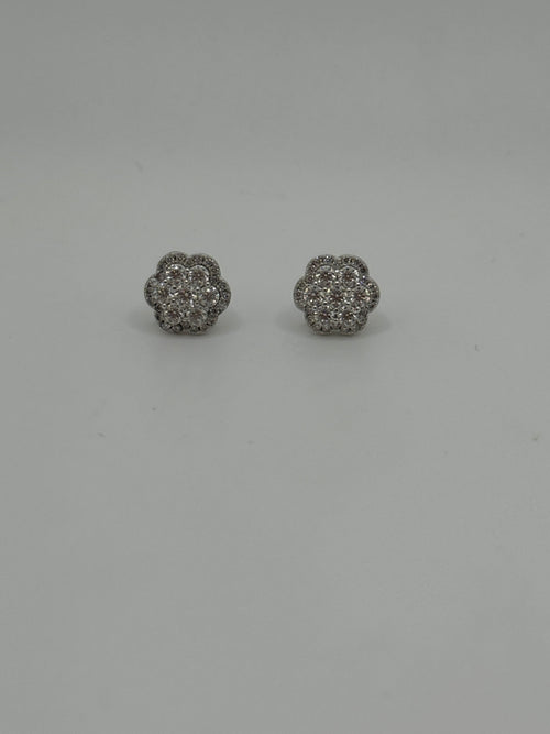 10MM Flower Cluster Earrings