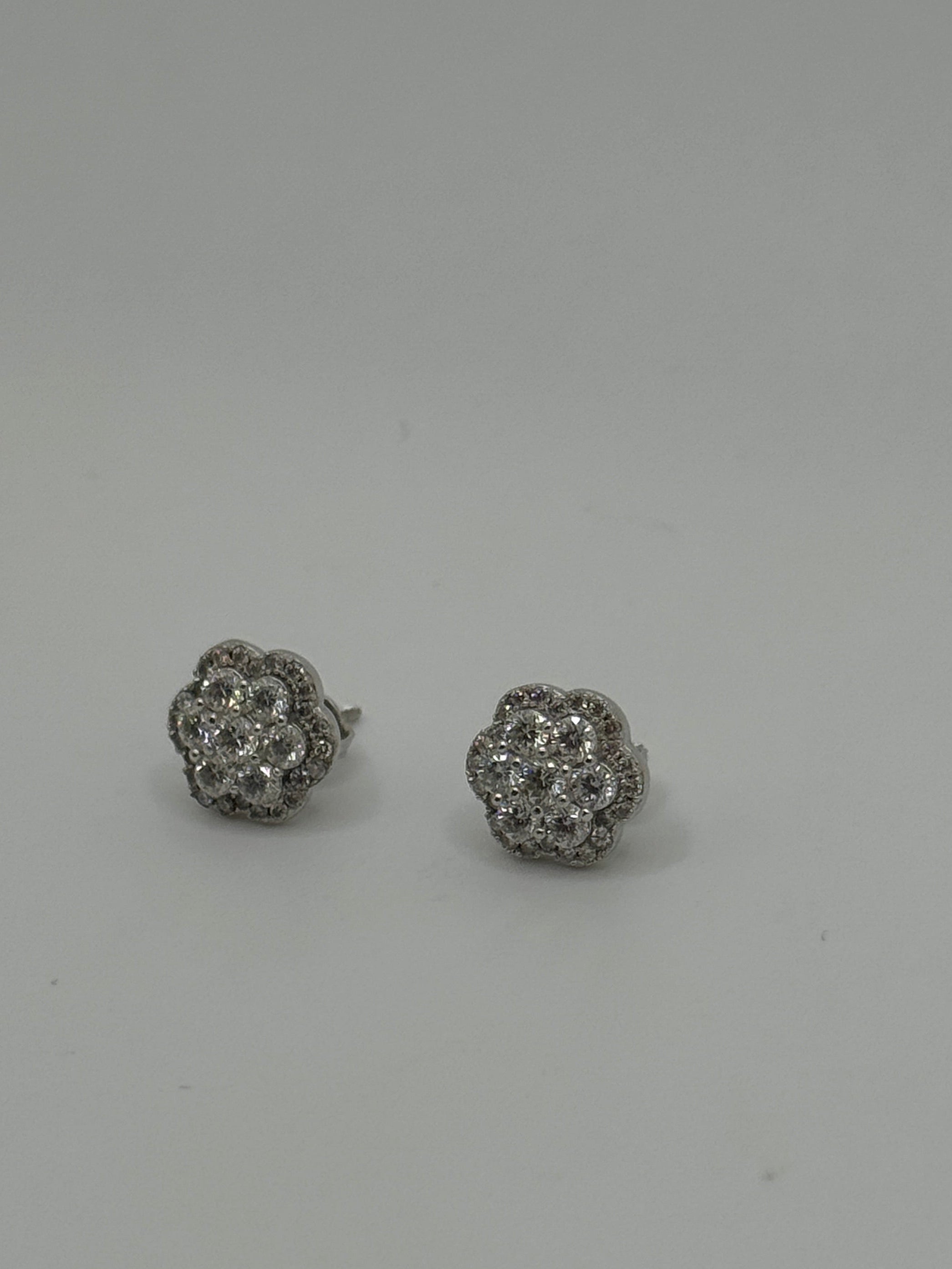 10MM Flower Cluster Earrings