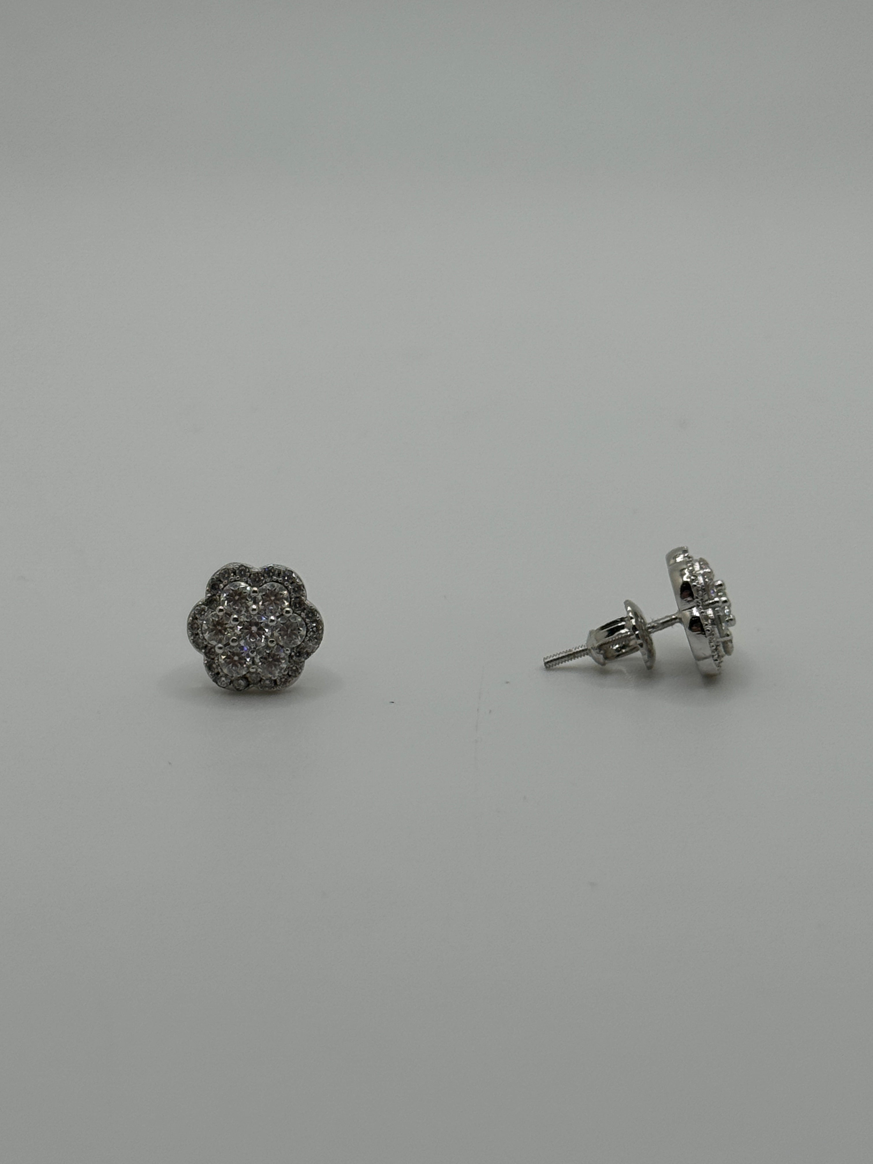 10MM Flower Cluster Earrings